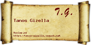 Tanos Gizella névjegykártya